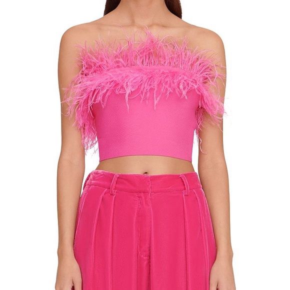 Staud Nellie Top in Shocking Pink - Picture 1 of 3